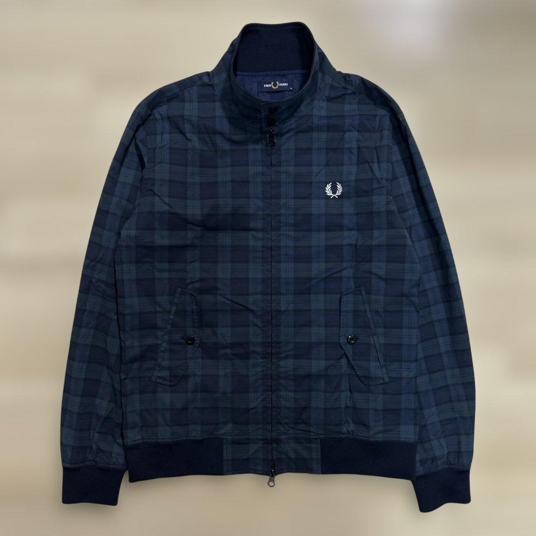 FRED PERRY×BEAMS / ハリントンジャケット ブラックウォッチ M