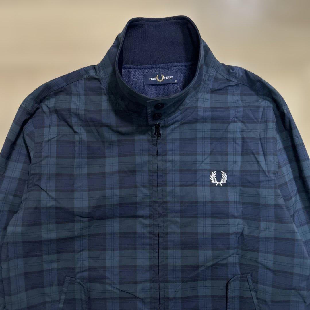 FRED PERRY×BEAMS / ハリントンジャケット ブラックウォッチ M