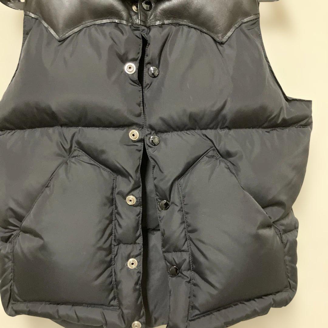 Rocky Mountain × DELUXE レザー×ナイロンベスト　36