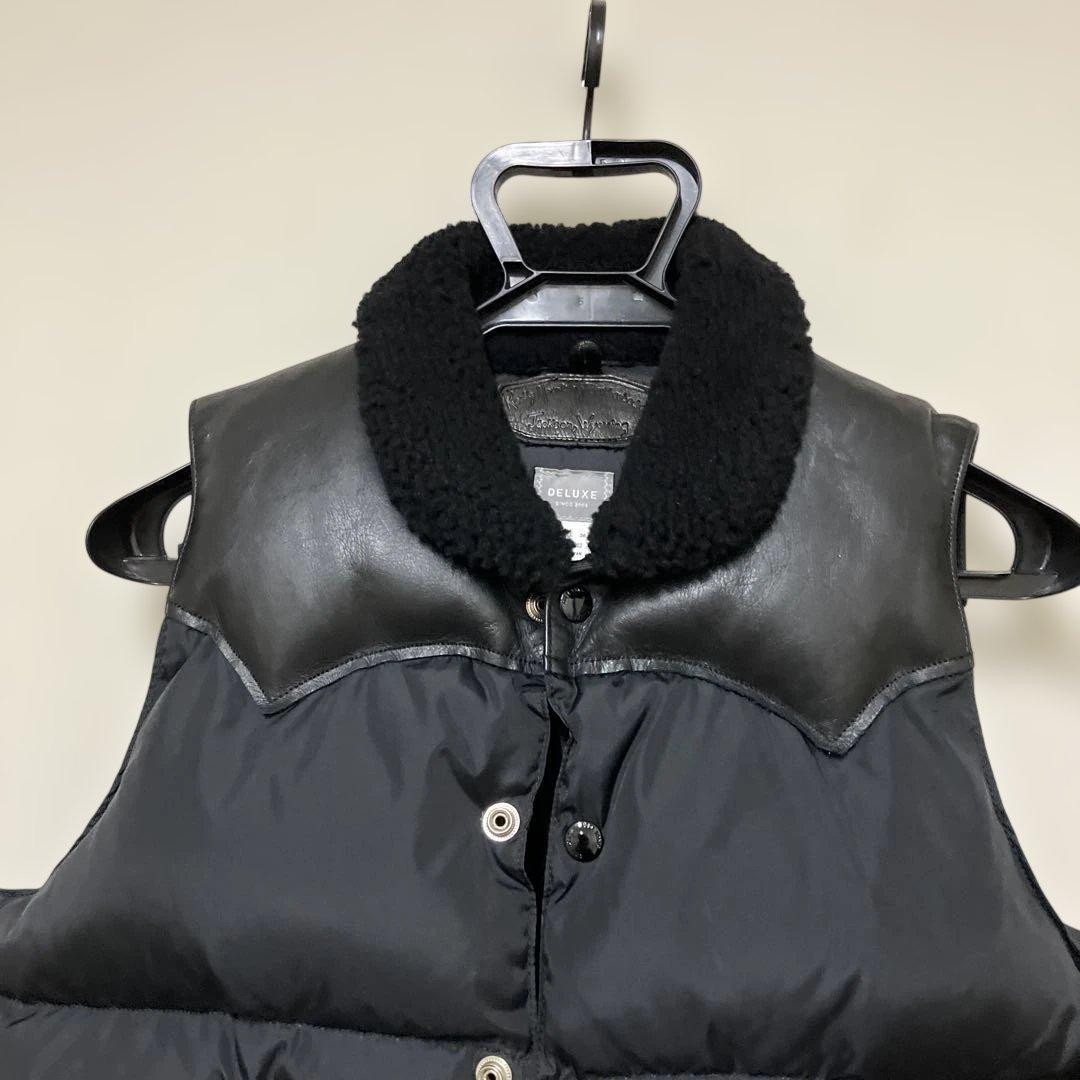 Rocky Mountain × DELUXE レザー×ナイロンベスト　36