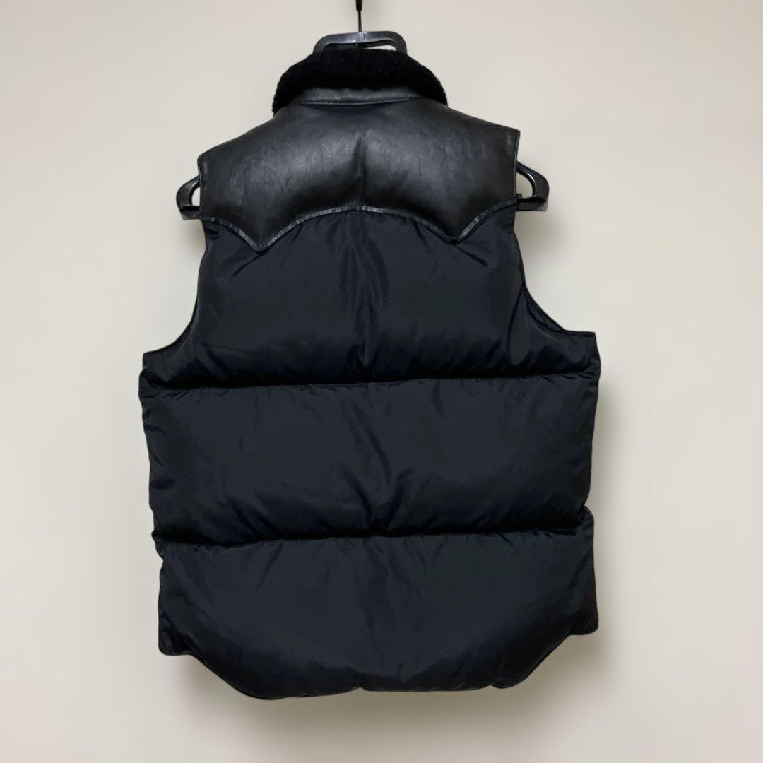 Rocky Mountain × DELUXE レザー×ナイロンベスト　36