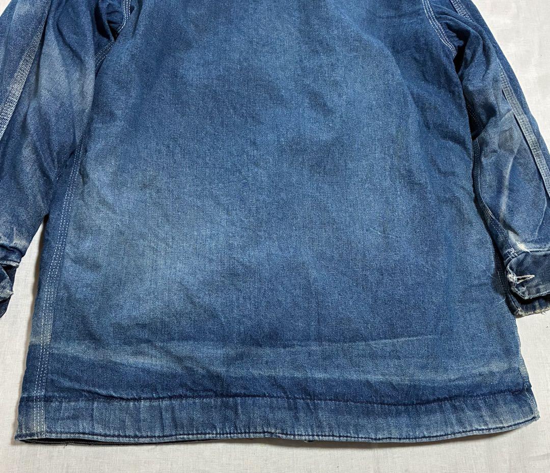 70s SEARS シアーズ 襟コーズ 裏 ブランケット デニム カバーオール