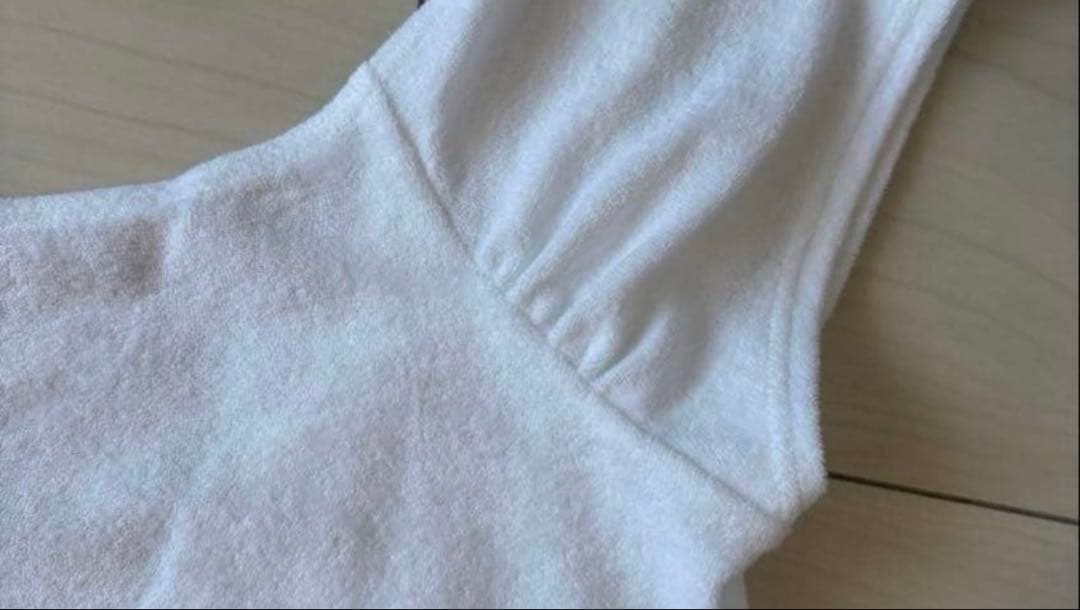 未使用　draw drawers レオタードパイルTシャツ　ホワイト　白