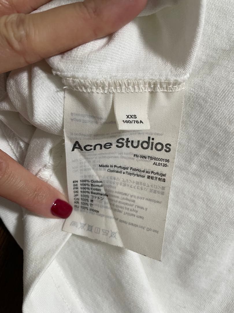 AcneStudios ロゴTシャツ　xxsサイズ