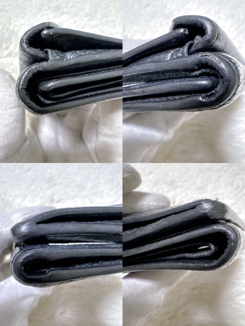✩付属品完備⭐︎BALENCIAGA バレンシアガ 三つ折り財布 グラフィティ 黒