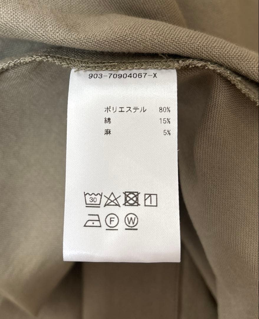 北欧、暮らしの道具店　香菜子さんコート ライトカーキ