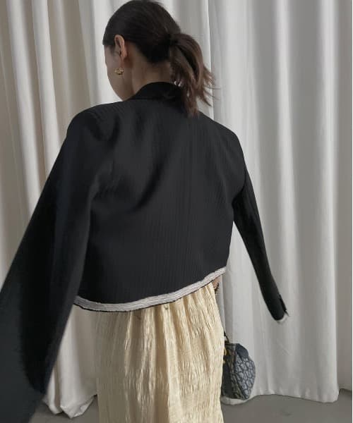 ジャケット・アウター 2602051 Ameri HEM DAMAGE SHORT JACKET