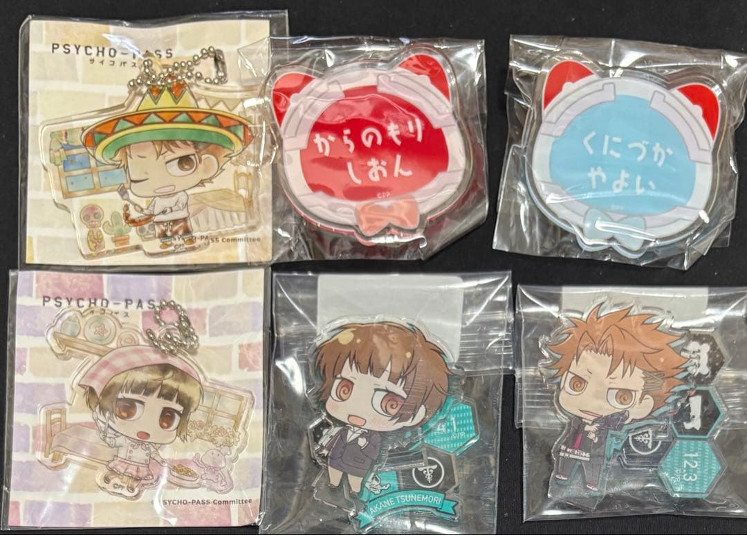 PSYCHO-PASS サイコパス　まとめ 缶バッジ　キーホルダー　ストラップ