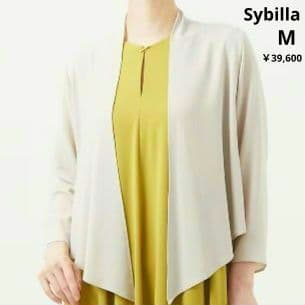 Sybilla　タグ付き新品未使用 スカーフヘムボレロ 　　　ライトベージュ　M