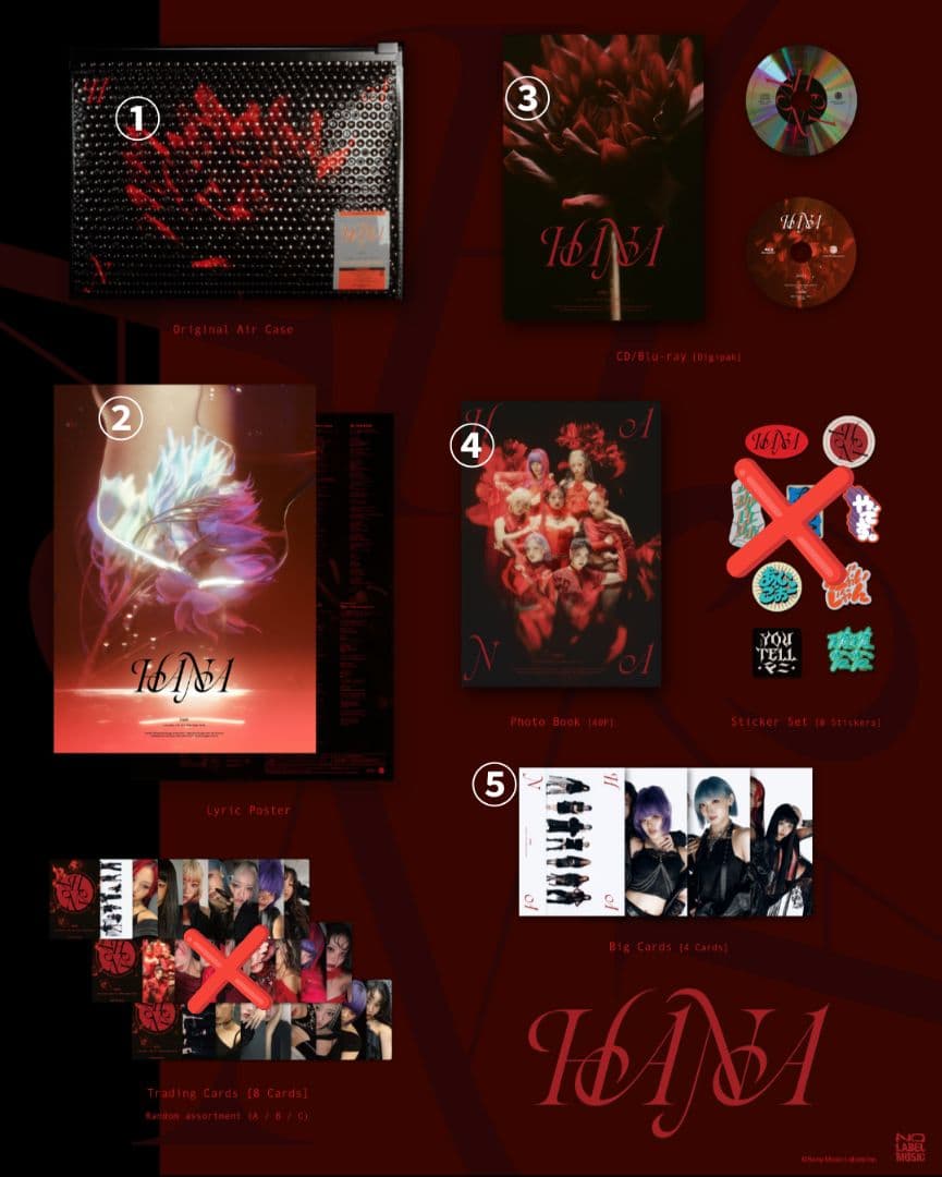 1st Album「HANA」完全生産限定盤 ６点セット