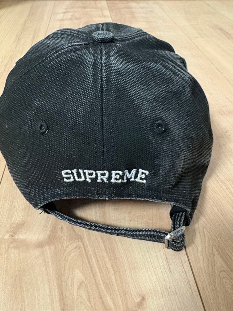 supreme S ロゴ　キャップ　ブラック