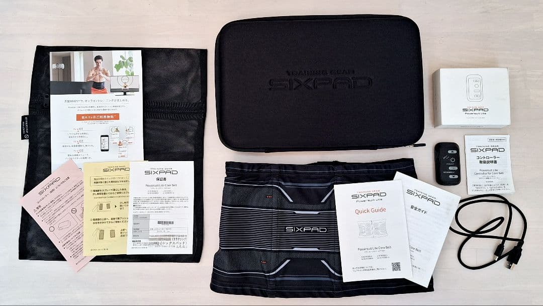 SIXPAD シックスパッド パワースーツライトコアベルト M 美品