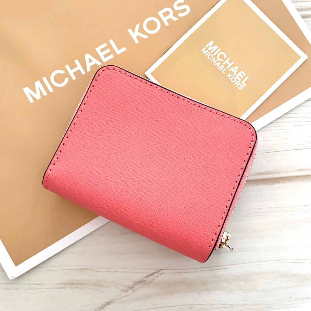 新品 MICHAEL KORS 折り財布 ピンク 三つ折り財布