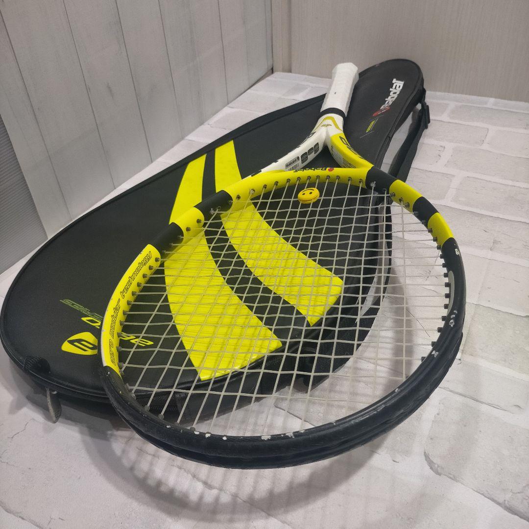 Babolat Pure Drive テニスラケット ケース、グリップテープ付き