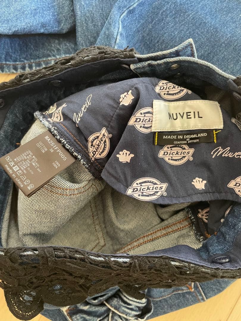 MUVEIL × Dickies コラボデニムカーブパンツ