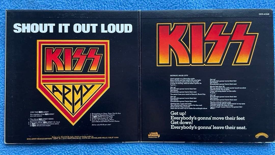 KISS レコード 4枚セット売り。 LOVE GUN 、DYNASTY、他