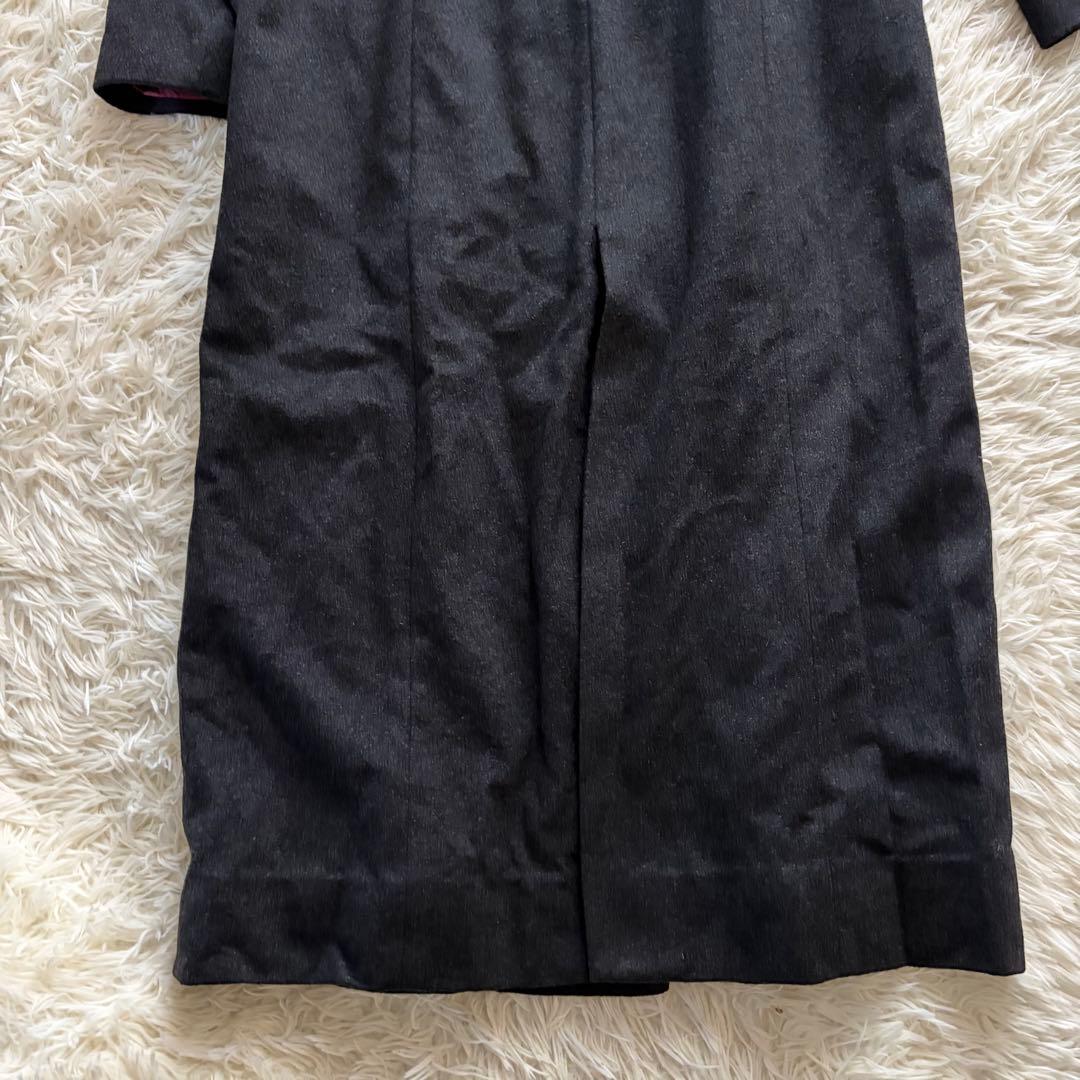 美品 DIAN HORN カシミヤ100% ロングコート フォックスファー 9号