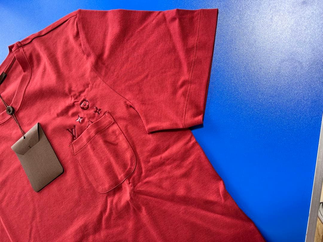 ルイ・ヴィトン 赤 クルーネック Tシャツ XL 新品未使用 最終値下げ
