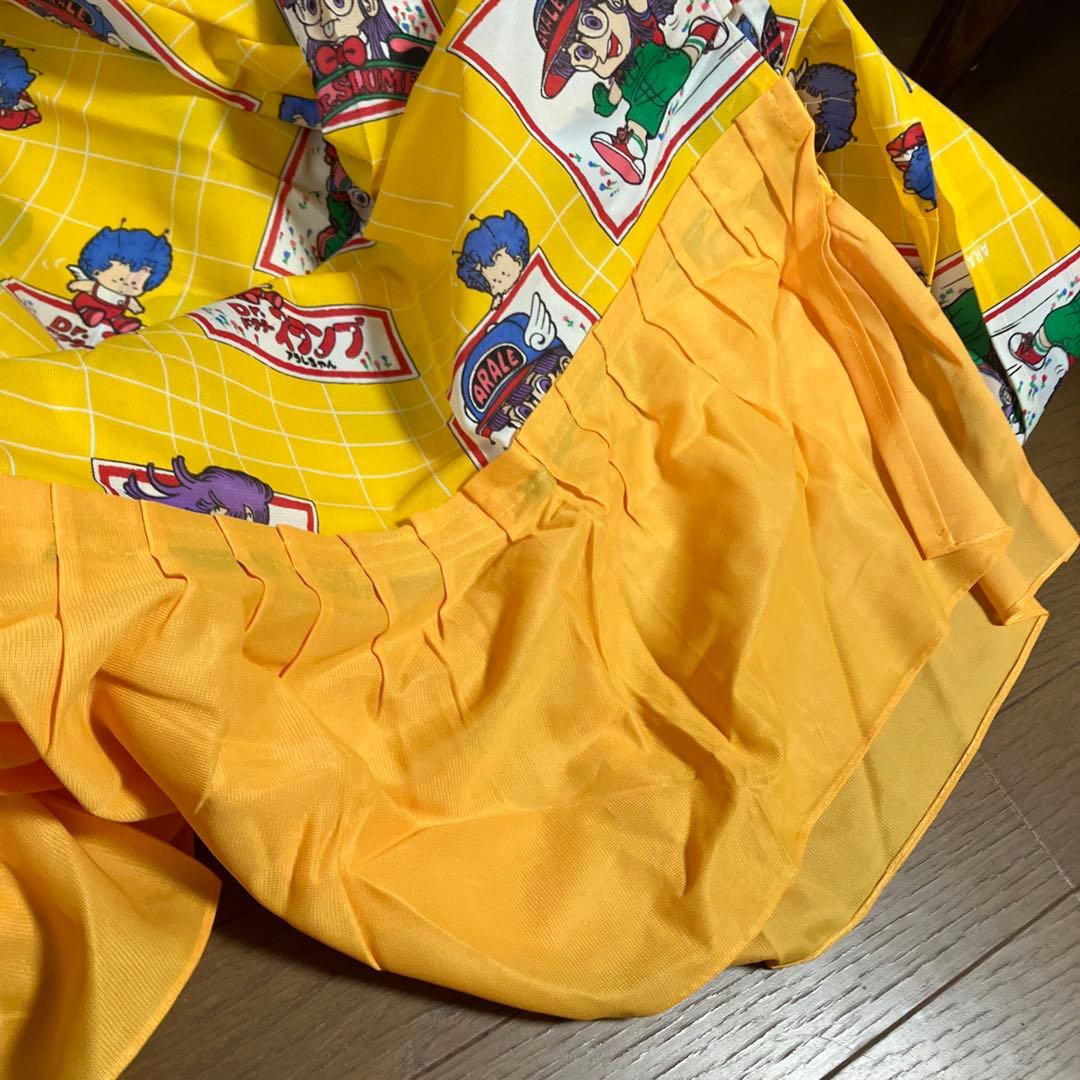 デッドストック　ドクタースランプ アラレちゃん カーテン イエロー