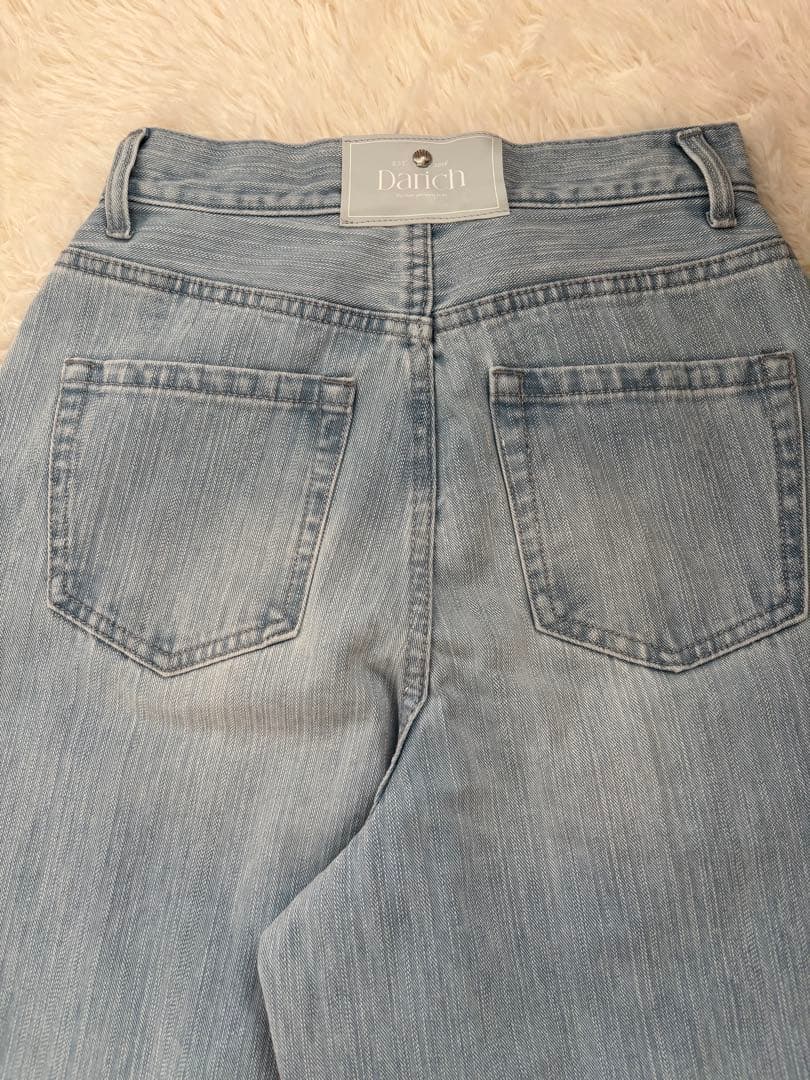 【新品未使用】Darich ダーリッチ　パッチスラブワイドデニムパンツ　フレアM