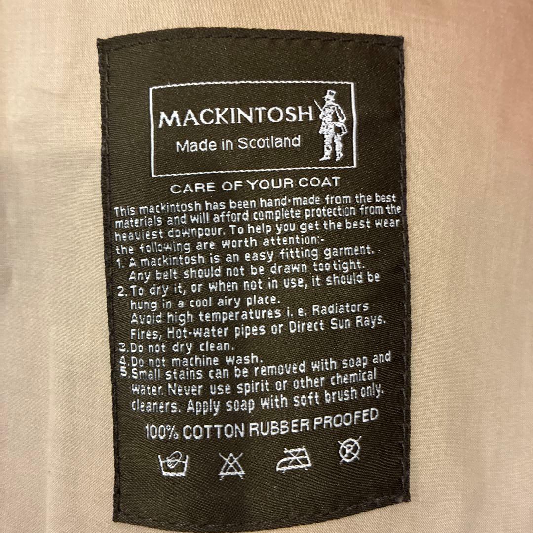 マッキントッシュ　レディース　トレンチコート　ゴム引き