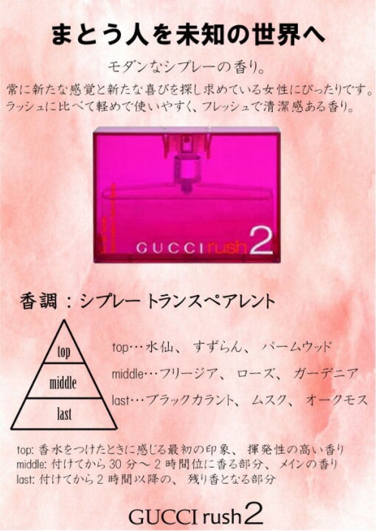 【GUCCI rush2 グッチ ラッシュ2 30ml】