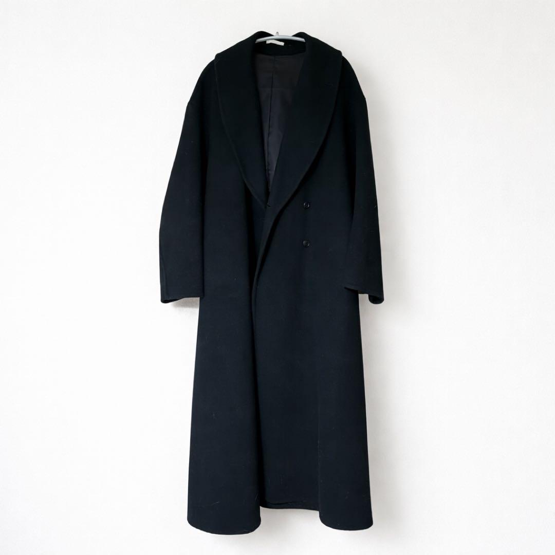 ジャケット・アウター wool rever gawn coat / Black 01