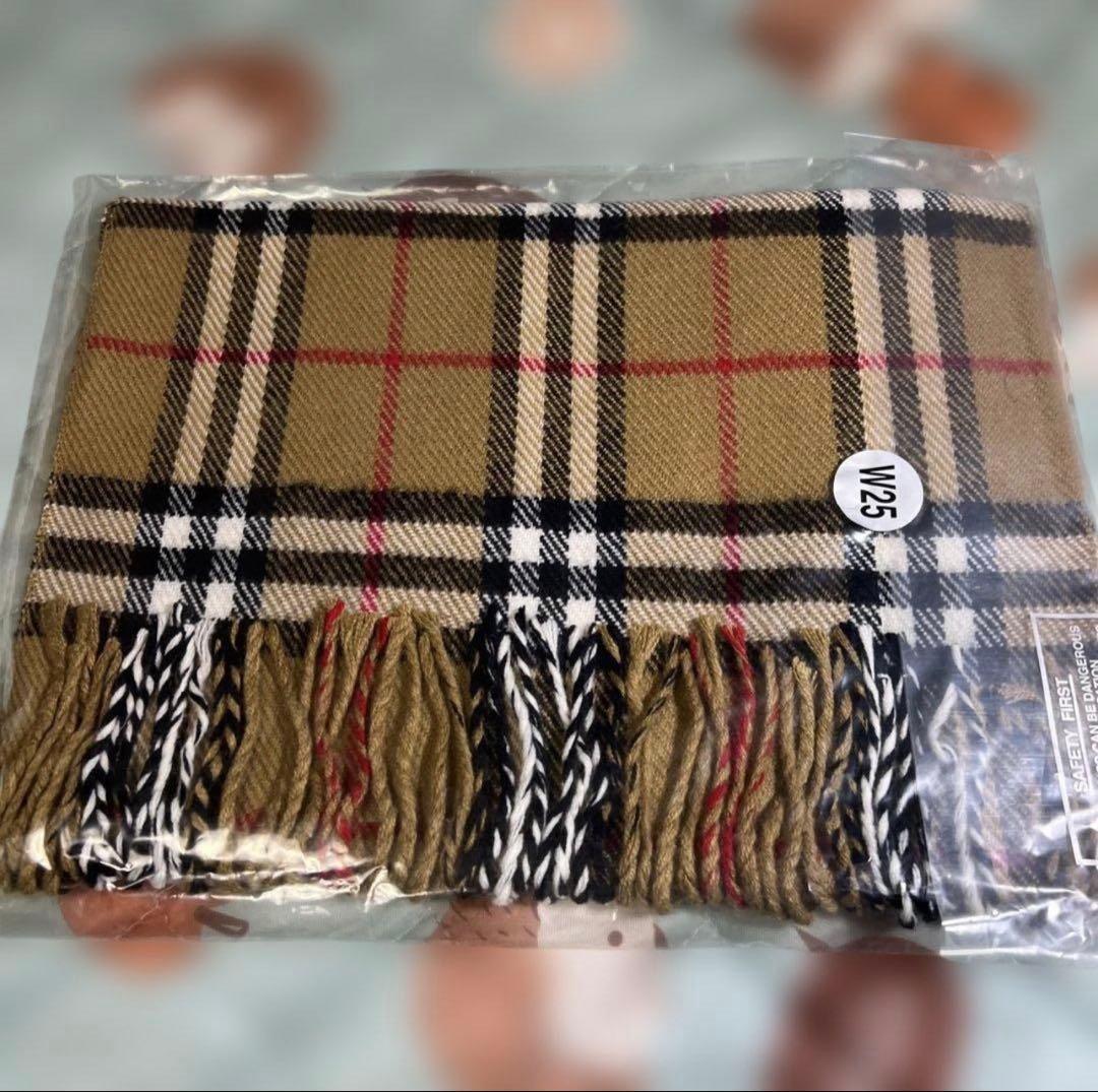 Burberrys チェック柄 マフラー 100%ラムウール 新品　在庫ラスト