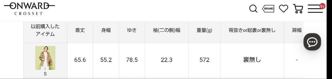アンフィーロ　ショートトレンチコート　 Sサイズ