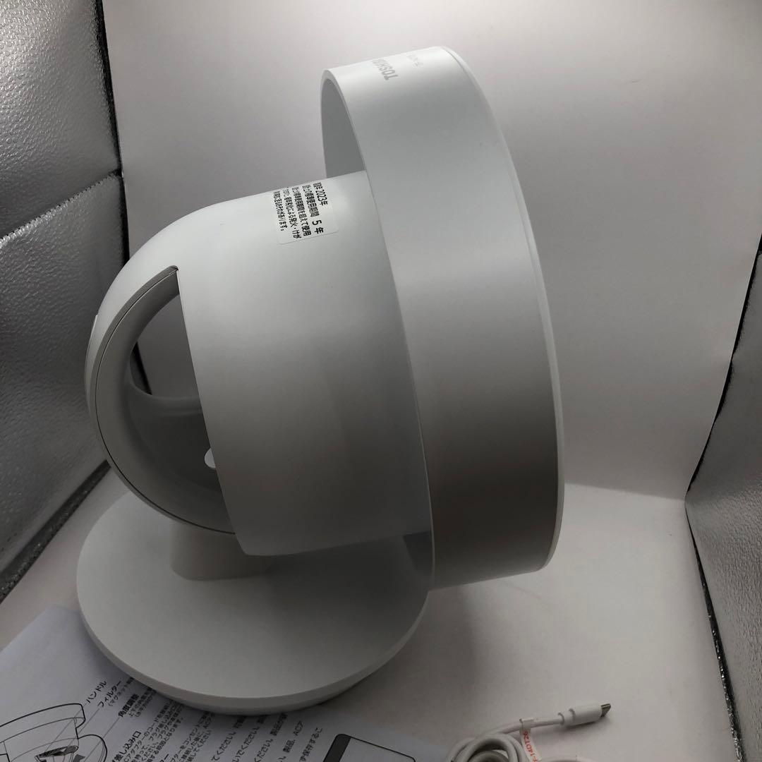 東芝 TOSHIBA LEDミラー付き DC 卓上扇風機 TF14DT26