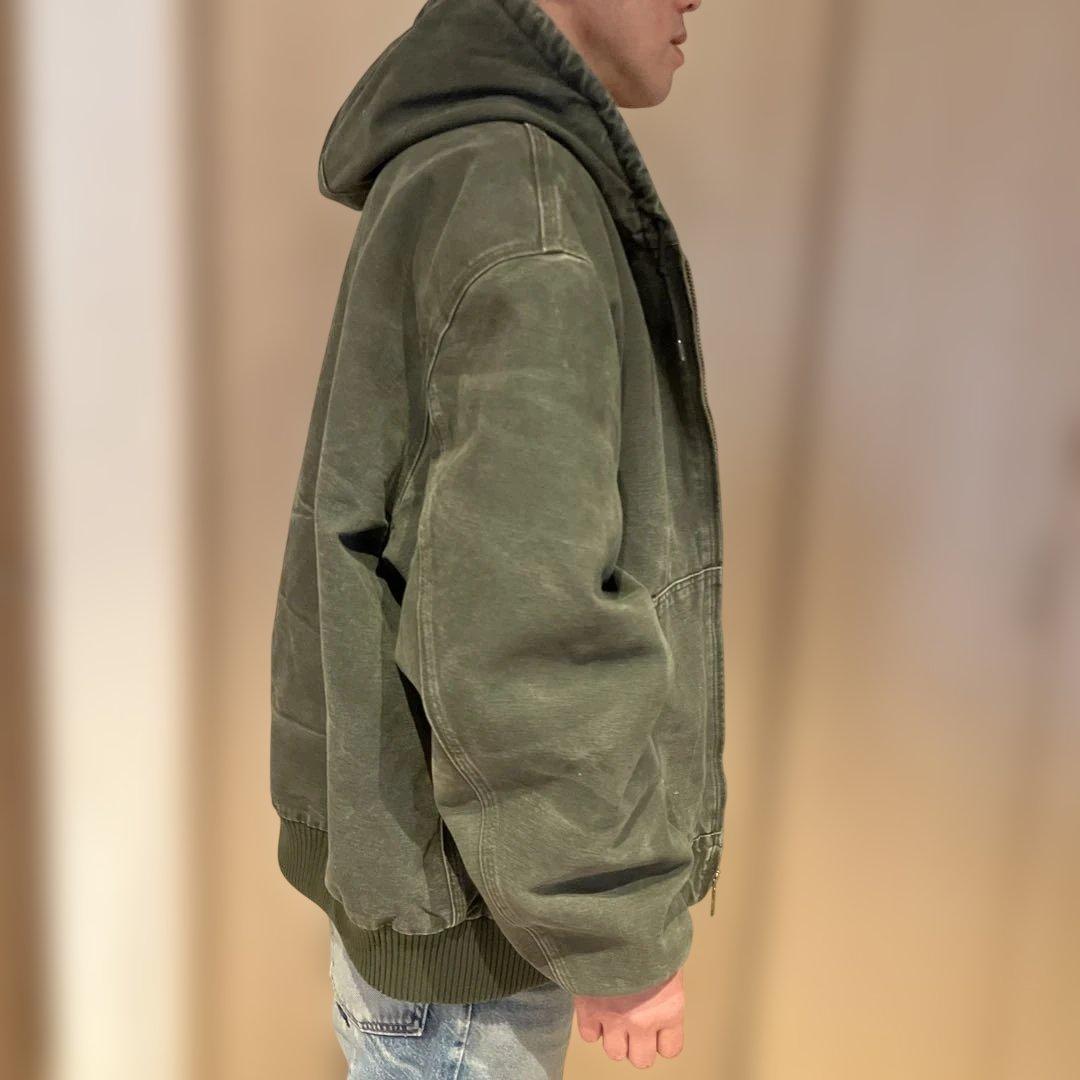 Carhartt カーハートアクティブジャケット　モスMOS 2XL 色落ち良好