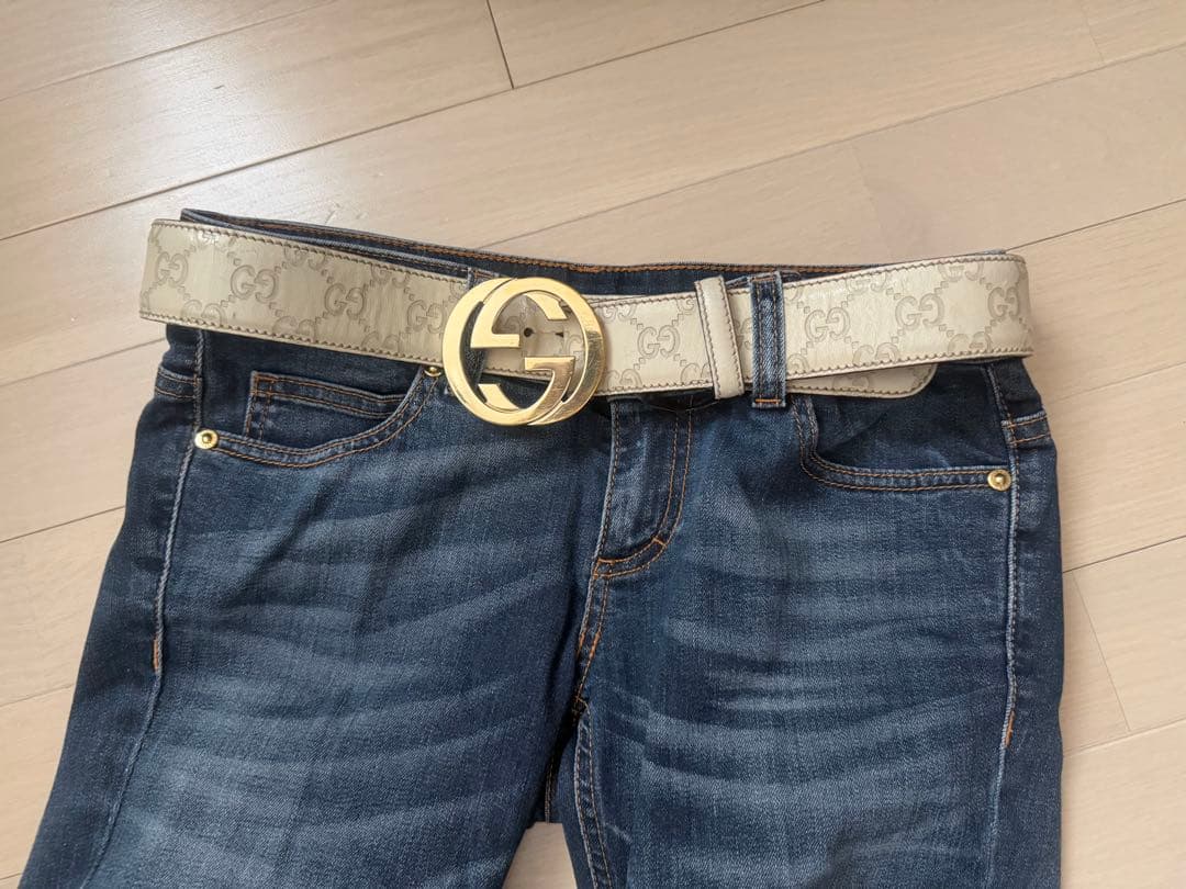 GUCCI デニム　ローライズフレアー38