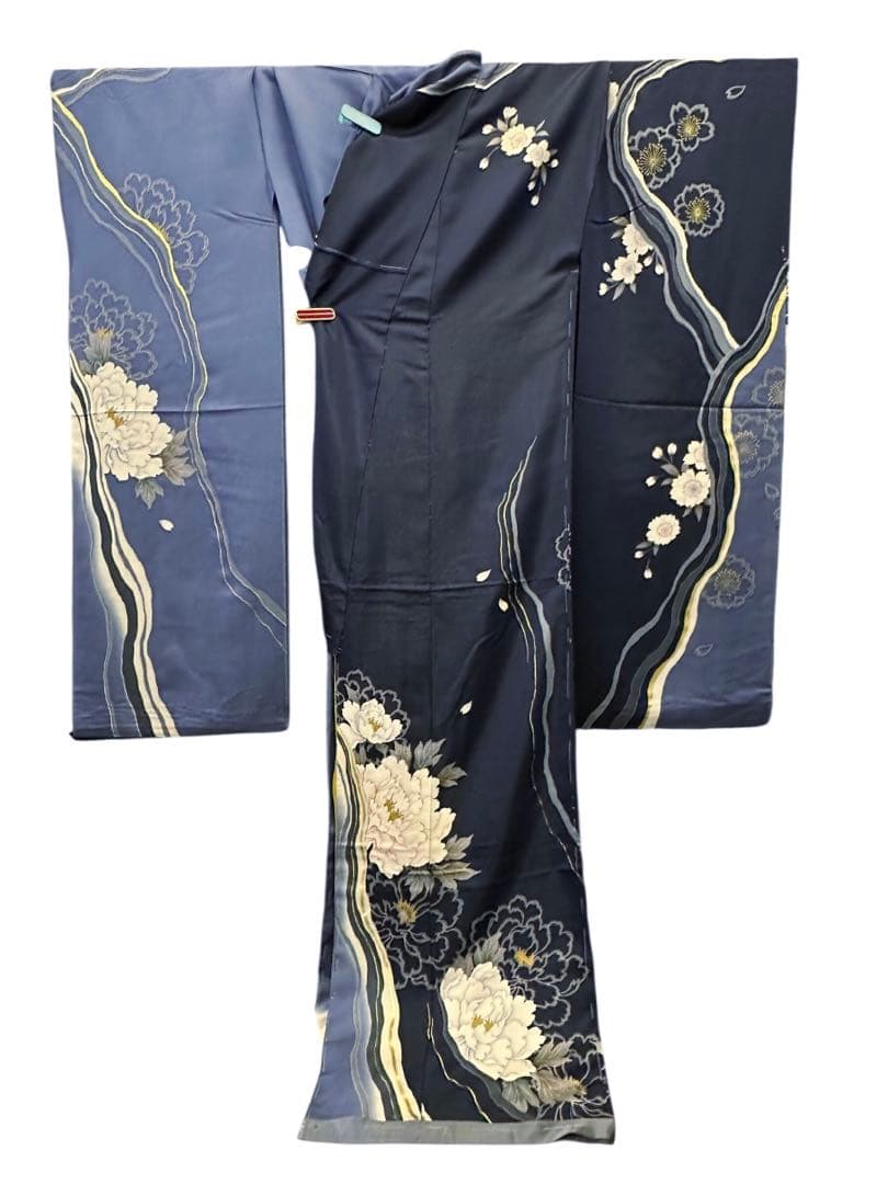 y*i様 正絹 振袖 大北捷一 金通し 丹後ちりめん 未仕立て品 仮絵羽