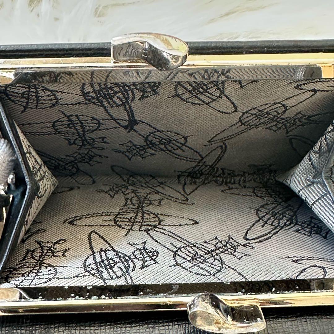 美品✨Vivienne Westwood 三つ折り財布 ブラック レザー
