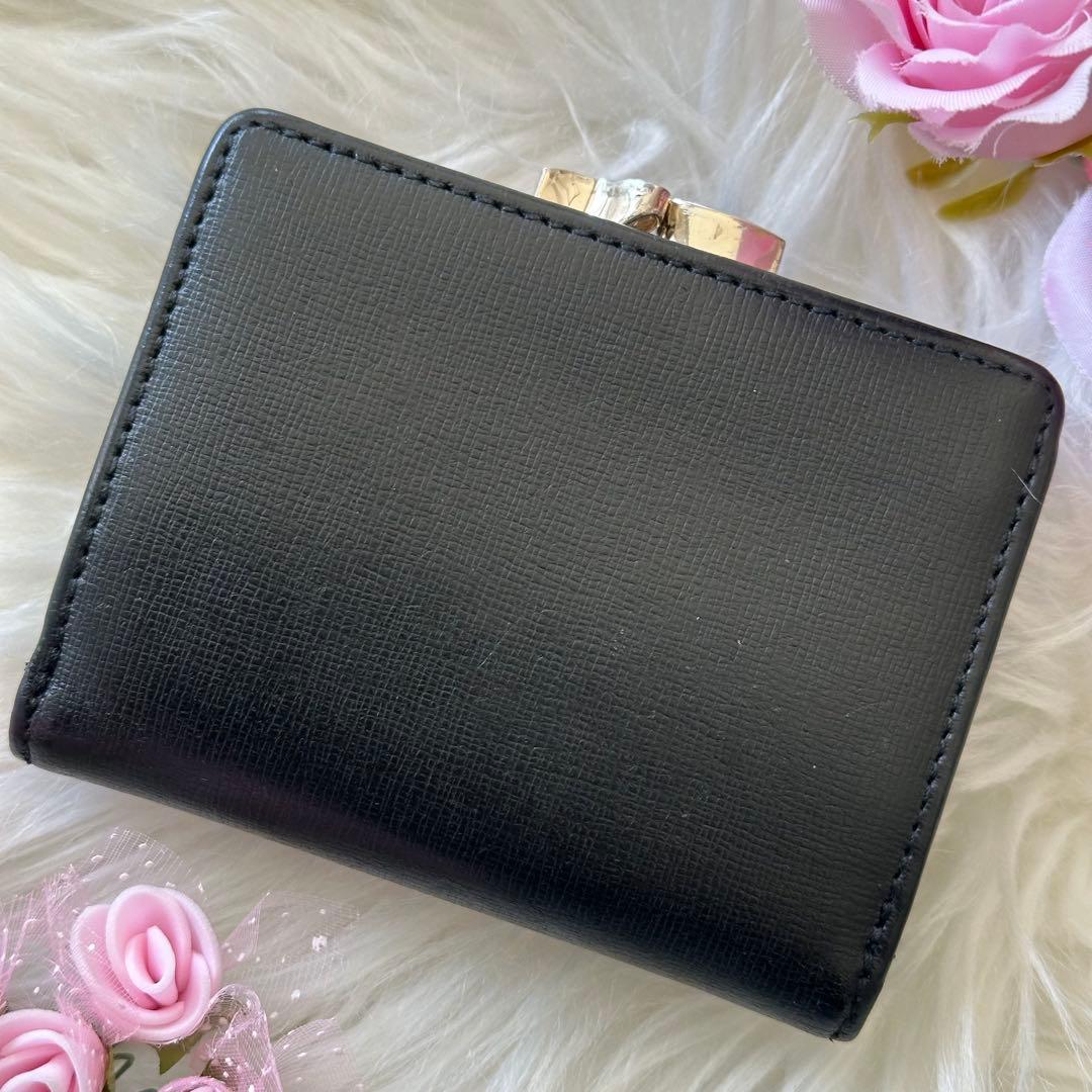 美品✨Vivienne Westwood 三つ折り財布 ブラック レザー