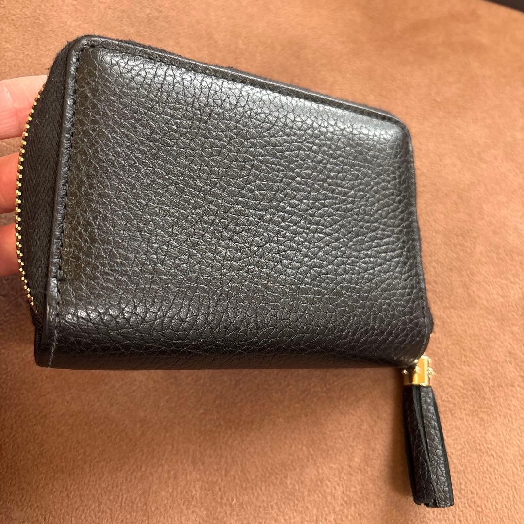 GUCCI グッチ　GGソーホー　レザー　ミニウォレット 黒