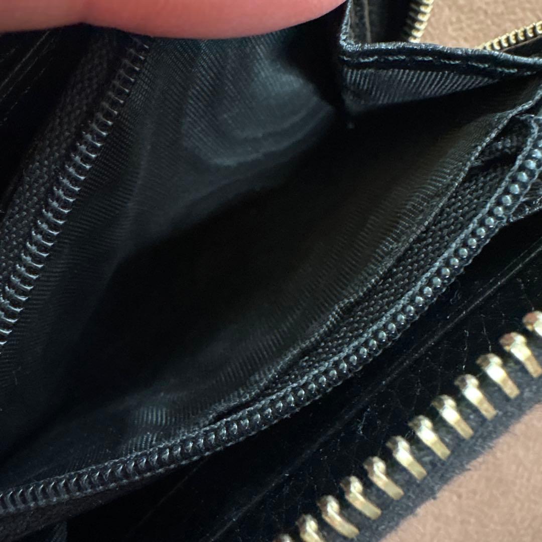 GUCCI グッチ　GGソーホー　レザー　ミニウォレット 黒