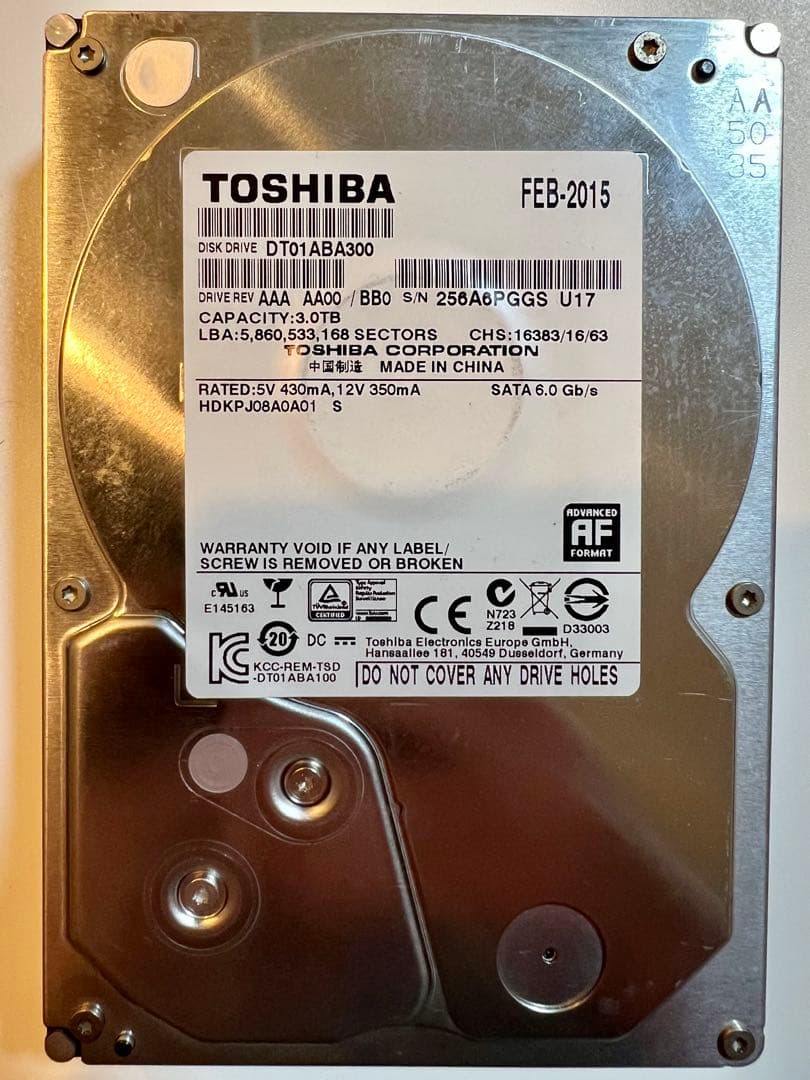 3.5インチ HDD 10TB セット
