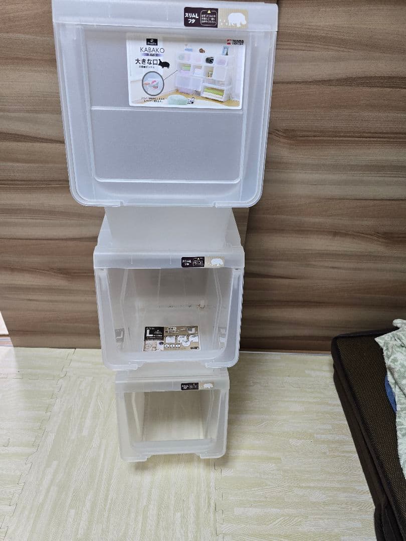 収納ボックス　カバコ　クリアケース　M×2 S×2 スリムL×3　計7個　日本製