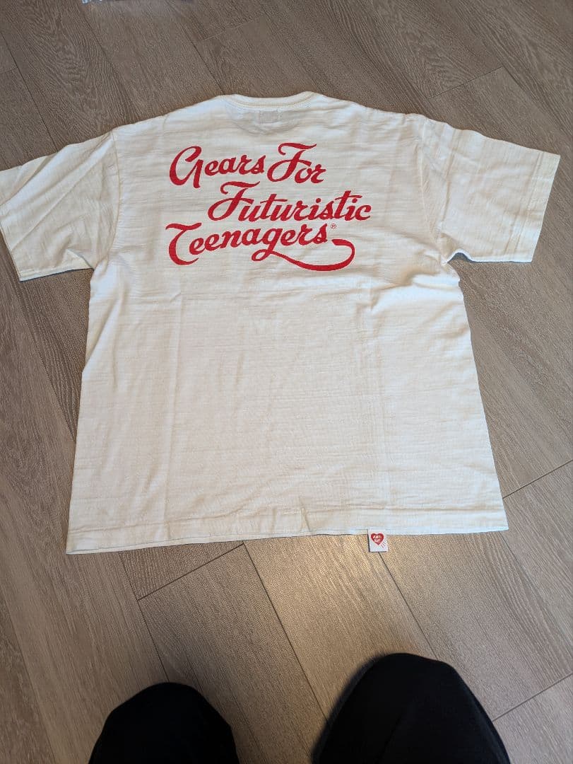 ヒューマンメイド ハート ホワイトTシャツ xl