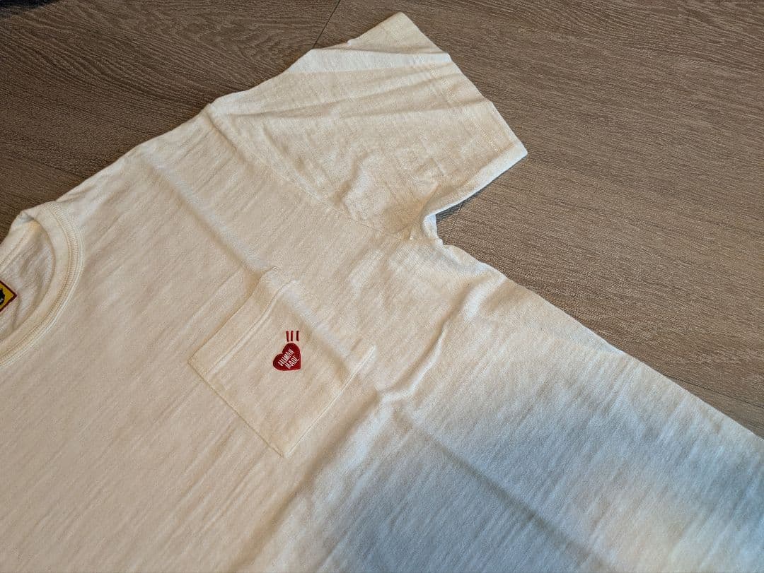 ヒューマンメイド ハート ホワイトTシャツ xl