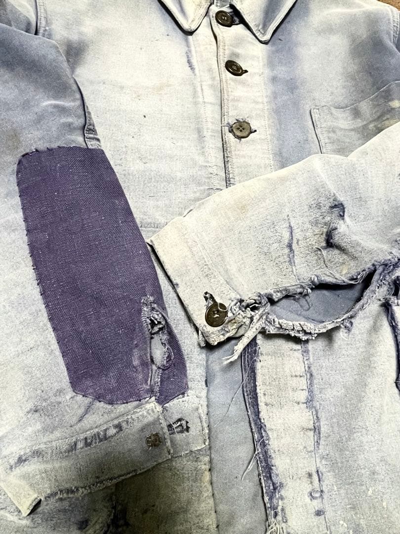 雰囲気抜群 40-50's french moleskin jacket ボロ