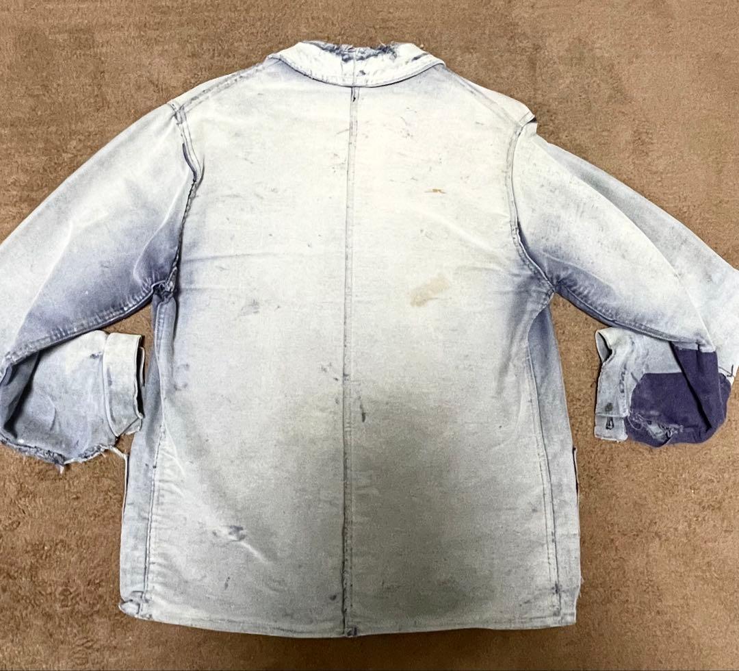 雰囲気抜群 40-50's french moleskin jacket ボロ