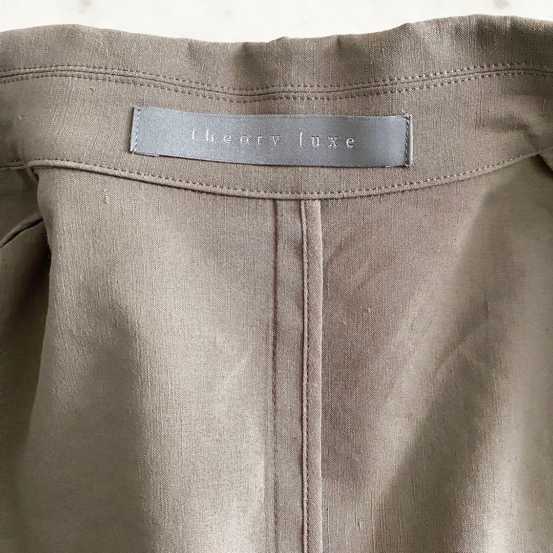 美品 セオリーリュクス 24SS CRISP LINEN DEBBY ジャケット