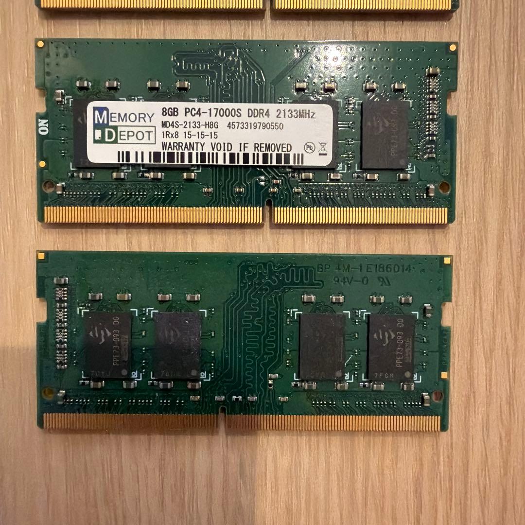 DDR4-2133 SODIMM 8GB x3 セット（計24GB）