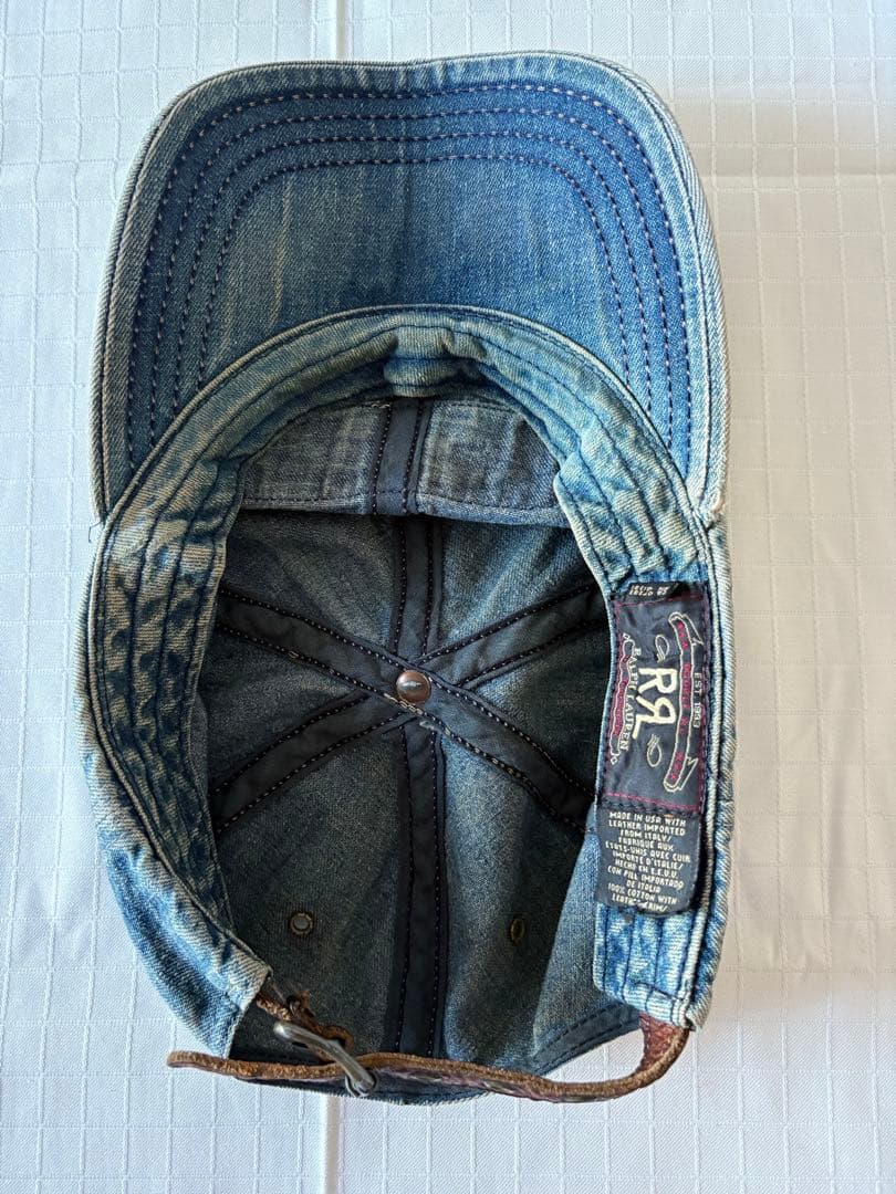 RRL 90s 三ツ星 デニムキャップ USA製 Ralph Lauren