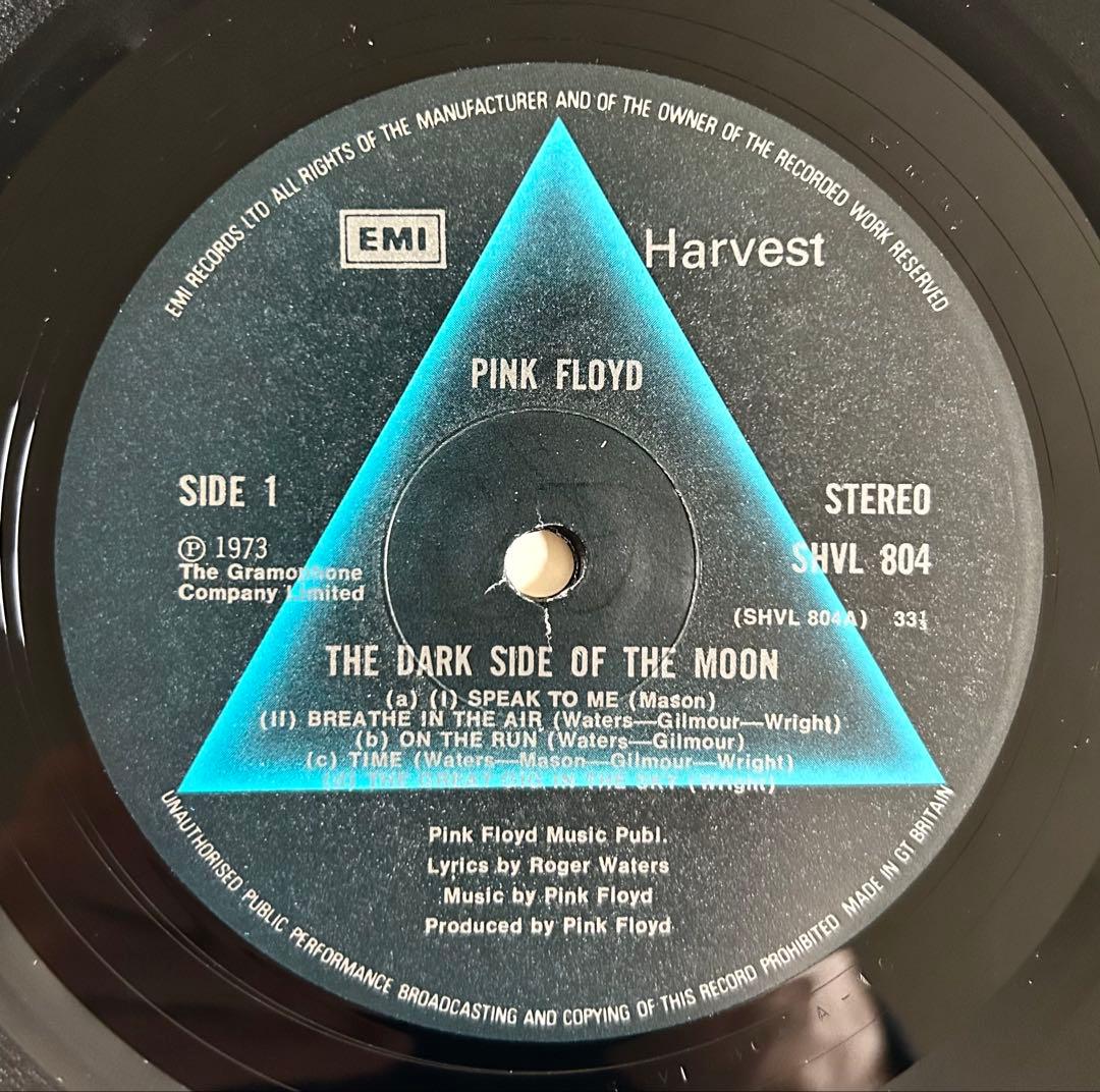 【UK盤LP】PINK FLOYD DARK SIDE A10/B9 付属品有