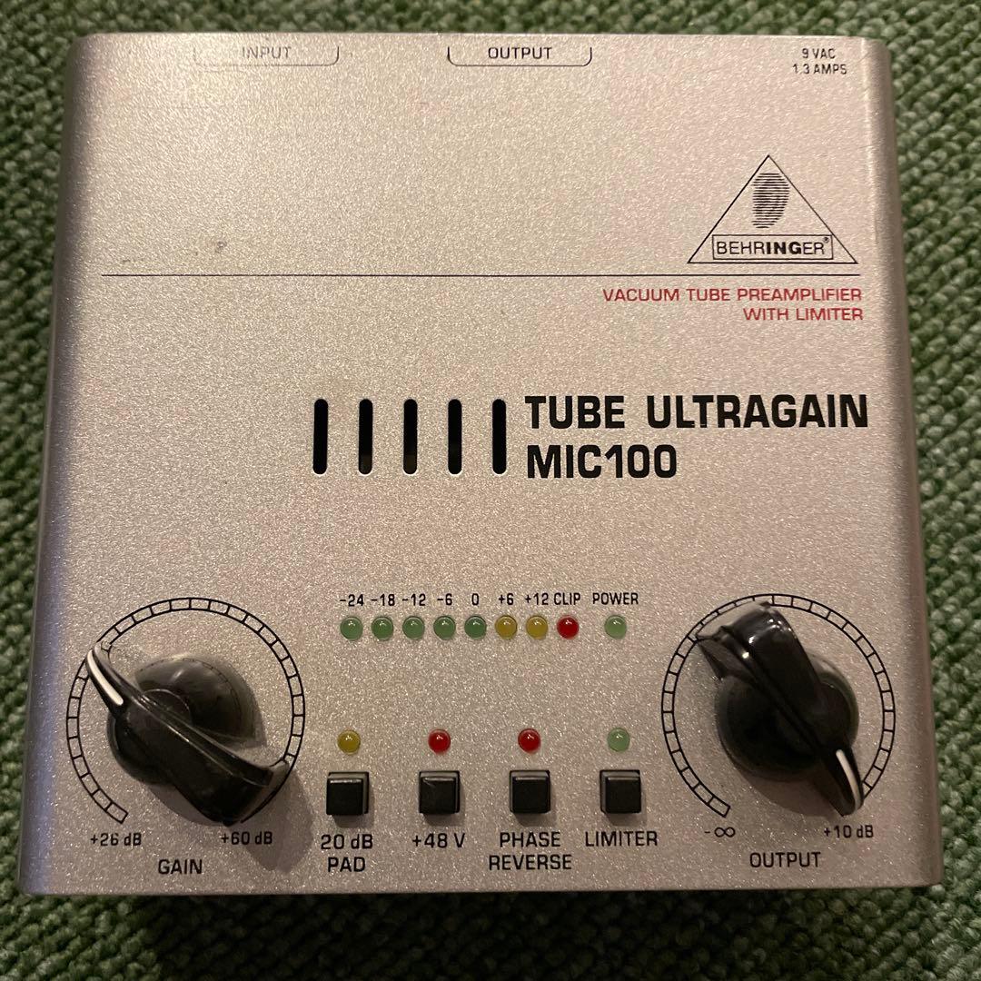 配信機器・PA機器・レコーディング機器 BEHRINGER TUBE ULTRAGAIN MIC100