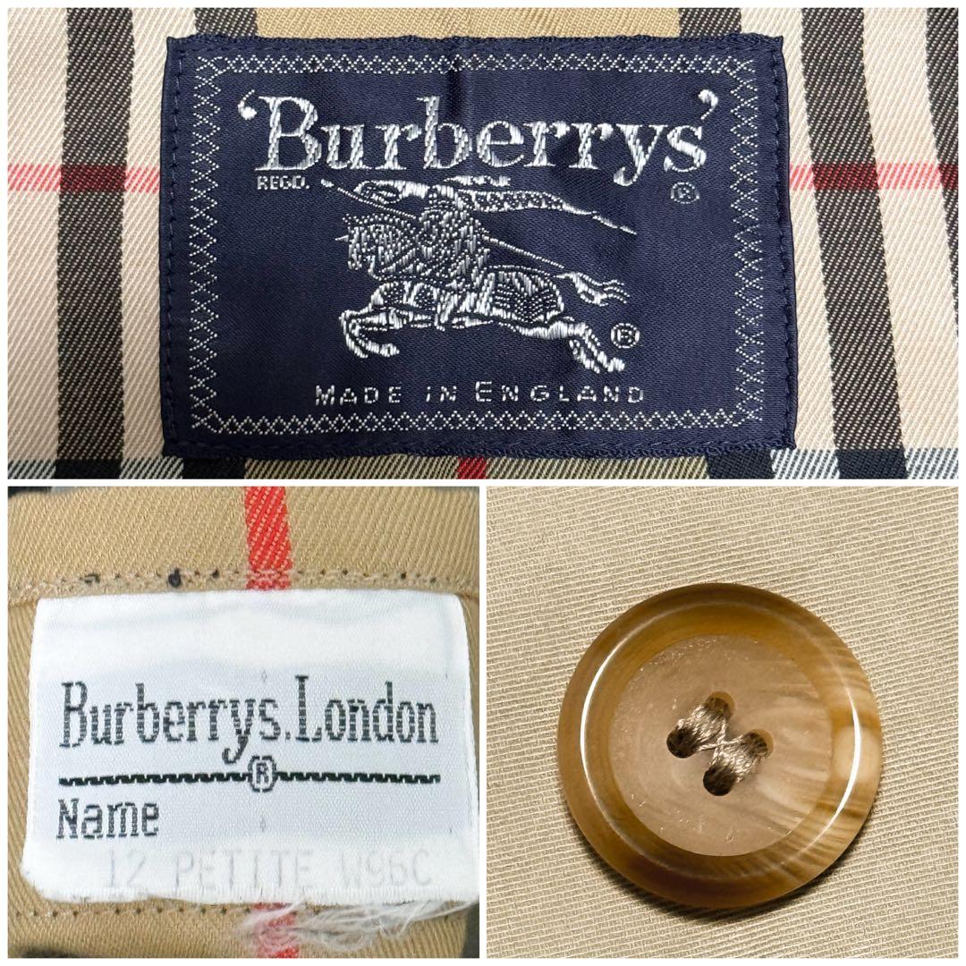 希少貴重 英国製 ヴィンテージ BURBERRY バーバリー ステンカラーコート