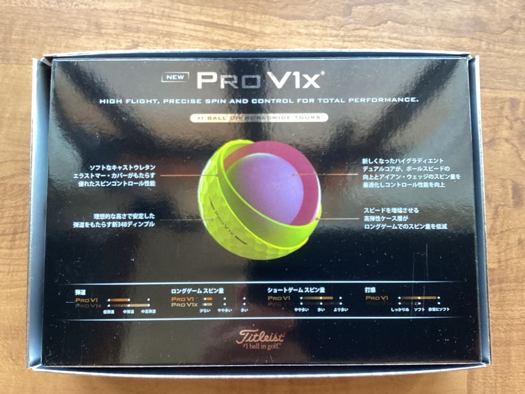 もりきみリクエストPro V1x ゴルフボールイエロー２ダース